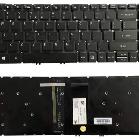 Backlit Keyboard replacement for Acer Aspire 5 A515-43 A515-52 A515-53 A515-54 A515-55, Aspire A315-22 A315-34 A315-42 A315-54 A315-55 A315-56 Series Laptop US Layout