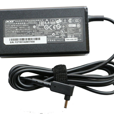 New Genuine adapter Charger For Acer ASPIRE 3 A315-44P-R47A Laptop PSU 65W 3.0mm x 1.0mm