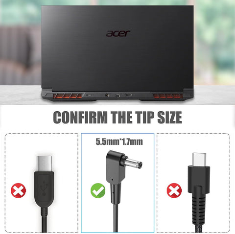330W AC Charger for Acer Predator Helios 18 16 15 PH18-71 PHN16-71 PH16-71 PH3D15 Acer Predator Triton 17 X PTX17-71 Nitro 17 16 15 AN17-51 AN17-41 AN16-41 A20-330P1A Power Adapter