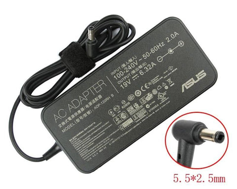 120W 19V 6.32A Adapter charger 5.5mm*2.5mm for ASUS C90S N193V85 N550 N750 N56JR
