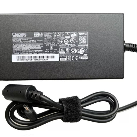 Chicony 20V 12A 240W AC Adapter Charger For MSI Pulse GL66 12UGOK-825 Power Cord