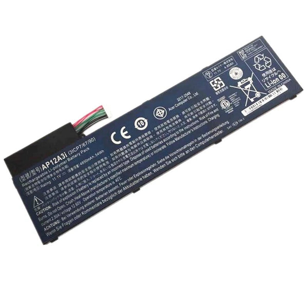 New Genuine Battery Replacement for Acer Aspire Timeline M3 M5 Series Ultra U M3-581tg M5-481tg M3-481tg P/N: Kt.00303.002 Bt.00304.011 Ap12a4i 3icp7/67/90 11.1V 4850mah/54wh