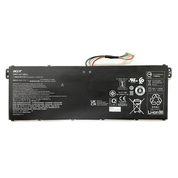 15.4V 54.6Wh AP19B5L Laptop Battery for ACER Aspire 5 A515-43 A515-43G A515-52 A515-52G Swift 3 SF314-512 SF314-42 SF314-42-R2VJ SP314-21N-R5FR Vero AV15-51 TravelMate P2 TMP214-41