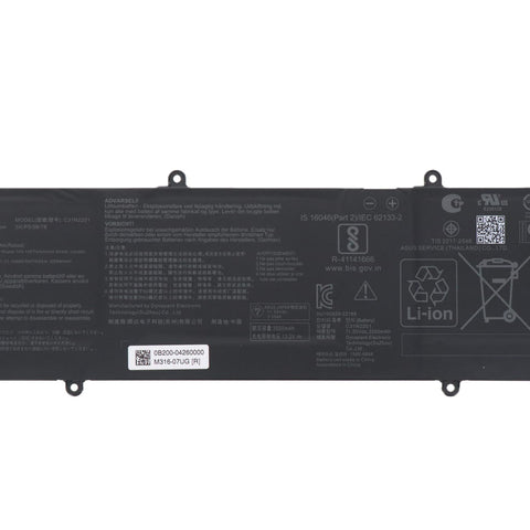 C31N2201 Laptop Battery for ASUS Vivobook 15 X1504VA X1504ZA Go 15 E1504FA E1504GA 16 M1605YA X1605EA 14 OLED X1405VA 14X X1403VA 15X M3504YA 16X M3604YA K3604VA TN3604YA 42Wh