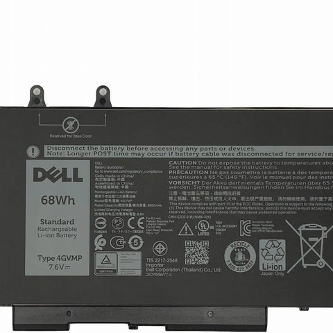68Wh 4GVMP Battery for Dell Latitude 5500 5400 Precision 3540 Inspiron 7590 7591 7791 2-in-1 P84F P84F001 P42E P42E001 P98G001 P80F P80F001 Battery for R8D7N 1V1XF C5GV2 P84F
