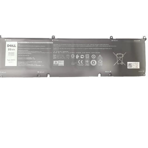 86Wh 69KF2 Battery for Dell XPS 15 9500 9510 9520 Precision 5550 5560 5570 A lienware M15 R3 R4 R5 R6 R7, M16 R1,M17 R3 R4,G7 15 7500,G15 5510 5511 5515 5520 Inspiron 7510 7610