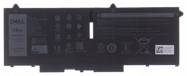58Wh FK0VR 07KRV Laptop Battery for Dell Latitude 5330 5430 5530 7330 7430 7530 2-in-1 Precision 3570 Series P133G P134G P135G P136G P110F P138G P139G FKOVR 8H6WD 51R71 15.2V