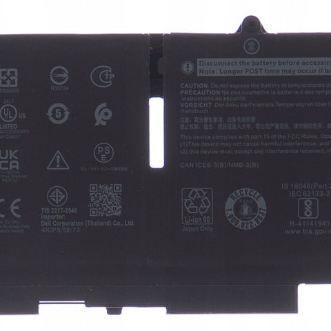 58Wh FK0VR 07KRV Laptop Battery for Dell Latitude 5330 5430 5530 7330 7430 7530 2-in-1 Precision 3570 Series P133G P134G P135G P136G P110F P138G P139G FKOVR 8H6WD 51R71 15.2V