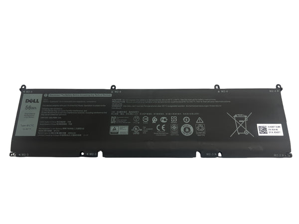 Genuine 56Wh 8FCTC Laptop Battery Compatible with DELL XPS 15 9500 XPS 15 9500-R1505S -R1845S -R1845TS -R1945TS Series Notebook 3ICP7/73/64 DVG8M P8P1P 11.4V 4650mAh
