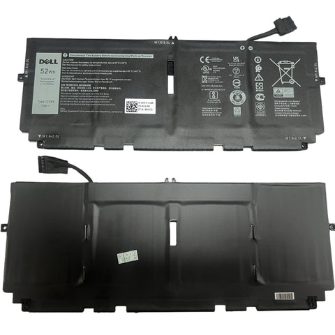 Genuine 52Wh 722KK FP86V Laptop Battery for Dell XPS 13 9300 XPS 13 9310 XPS 13 9380 P117G P117G002 P117G001 Series Notebook 0WN0N0 WN0N0 02XXFW 2XXFW