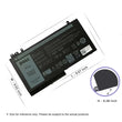 New Genuine NGGX5 Laptop Battery Replacement Compatible with Dell Latitude E5270 E5470 E5570 Precision M3510 Series Notebook JY8D6 954DF 0JY8D6 451-BBUN 451-BBUJ RDRH9 (11.4V 47Wh)