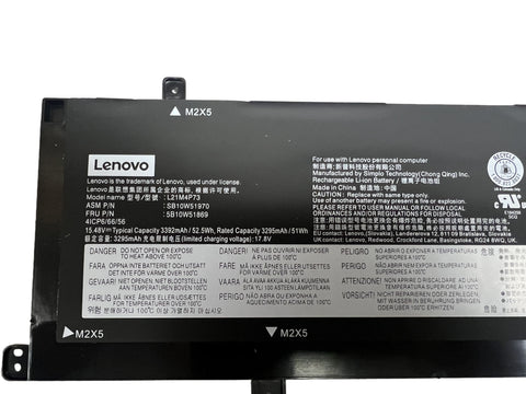 L21M4P74 SB10W51972 51Wh Genuine Battery For Lenovo ThinkPad P16s T16 1st Gen