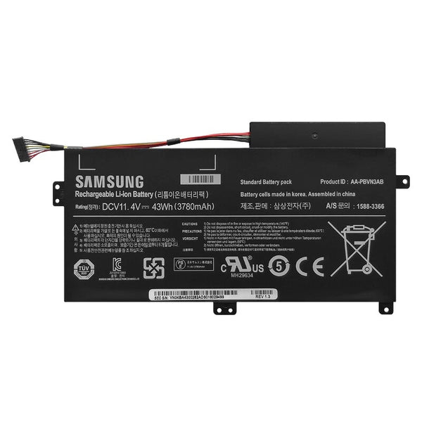NEW AA-PBVN3AB Replacement Laptop Battery Compatible with Samsung NP370R4E NP370R5E NP450R4E NP450R5E NP510R5E 11.4V 43Wh/3780mAh