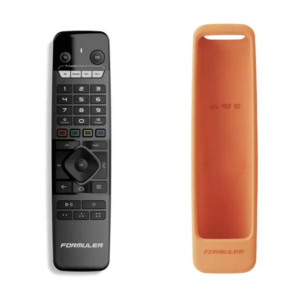Formuler Smart Programmable Remote with Orange Cover for Z11 PRO, Z11 PRO MAX, Z10/ Z10 PRO/ Z10 PRO MAX/ Z8 / Z Alpha / Z7+5g / ZX5g / Z7+ / ZX/Z+ / Z Nano Dreamlinks (GTV-IR1)