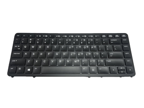 Laptop Replacement US Layout with Backlit (without Pointer) Compatible with HP EliteBook 840 G1 G2 / 850 G1 G2 / 745 G1 G2/HP ZBook 14 Series (with Black Frame)