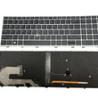 New US Layout Keyboard Backlit Replacement for HP Elitebook 750 G5, 750 G6, 755 G5, 755 G6, 850 G5, 850 G6, 855 G5, 855 G6 Zbook 15u G5 (Not for Zbook 15 G5) Grey Frame L32575-001