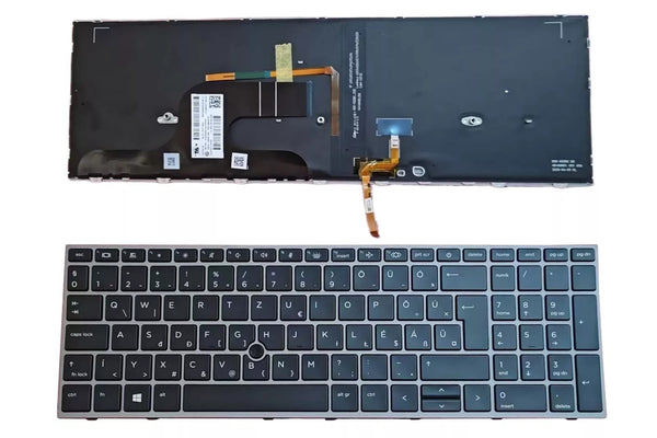 Backlit Keyboard US Layout HP ZBOOK Fury 15 G7 G8 L12764-001 L97968-001 M17095-001 L97967-001 M17094-001 9Z.NHNBC.001 NSK-X00BC PK132WW1B00 LK132WW1A00 NSK-X01BC