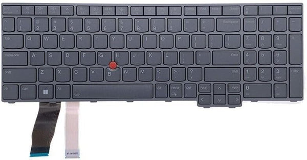 Replacement Backlit Keyboard for Lenovo Thinkpad T16 Gen 1 T16 Gen 2 / Thinkpad P16v Gen 1 P16v Gen 2 / Thinkpad P16s Gen 1 P16s Gen 2 / Thinkpad L15 Gen 3 L15 Gen 4 Series Laptop US GRAY