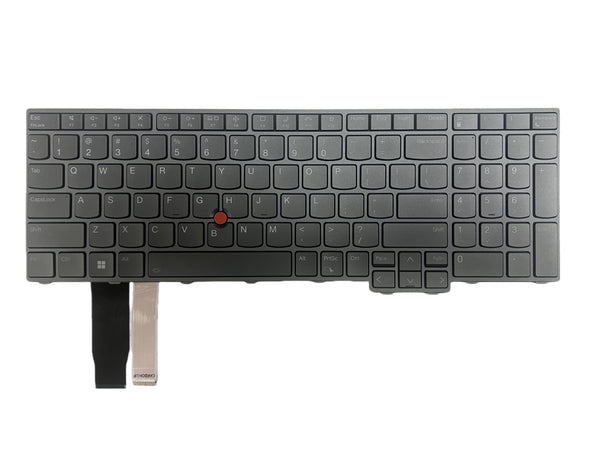 New US Eng Backlit Keyboard Gray For ThinkPad T16 P16s Gen 1 21BV 21BW 21BT 21BU