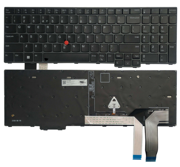 Replacement Non Backlit Keyboard for Lenovo Thinkpad T16 Gen 1 T16 Gen 2 / Thinkpad P16v Gen 1 P16v Gen 2 / Thinkpad P16s Gen 1 P16s Gen 2 / Thinkpad L15 Gen 3 L15 Gen 4 Laptop US Black