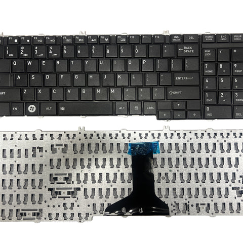 Laptop Keyboard Compatible with Toshiba Satellite C650 C655 C655D C660 C665 C675 L550 L650 L655 L670 L675 L675D L750 L750D L755 L770 B350 Black US