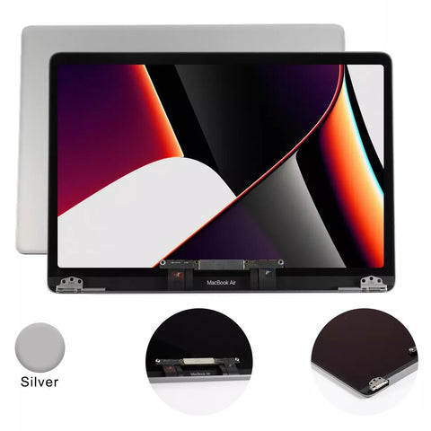 New Screen Replacement for MacBook Air Retina A1932 2019 Year / A2179 2020 Year EMC 3302 EMC 3184 MVFH2 MVFJ2 MWTJ2 MWH22 LCD Display Screen Full Assembly (Silver)