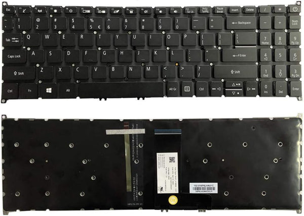 Backlit Keyboard replacement for Acer Aspire 5 A515-43 A515-52 A515-53 A515-54 A515-55, Aspire A315-22 A315-34 A315-42 A315-54 A315-55 A315-56 Series Laptop US Layout
