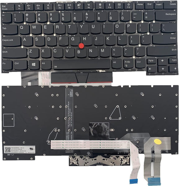 LIXSUNTEK US Backlight Keyboard for Lenovo ThinkPad T490S T14S 20T0 20T1 20UJ 20UH/ P1 Gen 3 X1 Extreme 3rd Gen 20TK 20TL/ T14S Series Gen 3 Type 20TH 20TJ SN20W19559 PK131L51B00