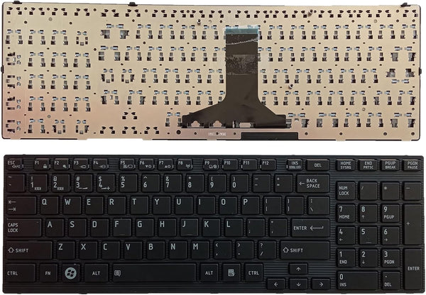 New Keyboard for Toshiba Satellite A660 A660D A665 A665-S6086 A665-3DV1 A665-11Z A665-S6050 Series US MP-09N53US6698 PK130IU2B00F116KA0013X Black Frames A660