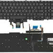 Replacement Laptop Keyboard Backlight for DELL Latitude 5500 5501 5510 5511, Precision 3540 3541 3550 3551 US Layout Black