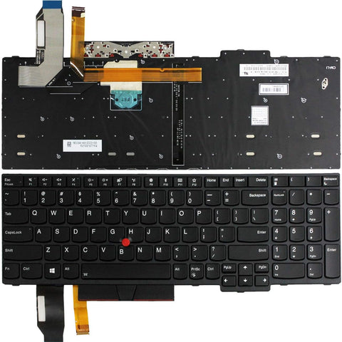 Keyboard Backlight US Replacement for Lenovo THINKPAD E580 L580 E590 E595 L590 T590 E585 P52 P53 P72 P73 P53s 01YP680 01YP760 01YP600 01YP560 01YP720 01YP640 SN5372BL SN20P34095
