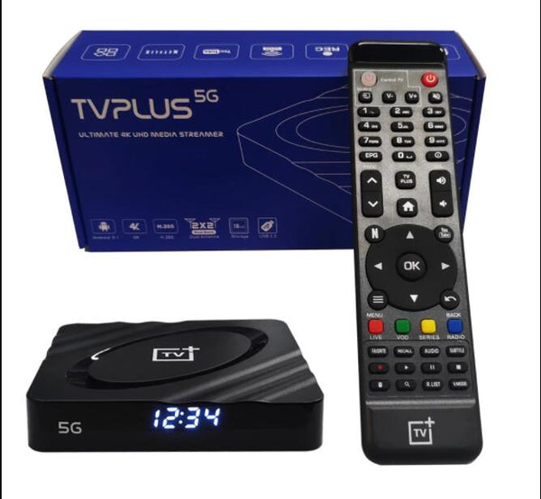 IPTV TVPlus 5G Amlogic S905X3 Android 9.1 2GB+16GB IPTV SET TOP Smart TV Box Record Schedule