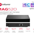 Original Infomir Mag 520 MAG520 (NO WIFI) NEWEST MODEL 2021 Faster Than 322 & 324w2